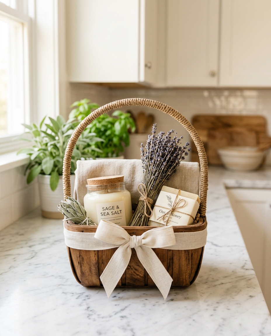 Gift baskets handmade by Willow Porch Baskets
