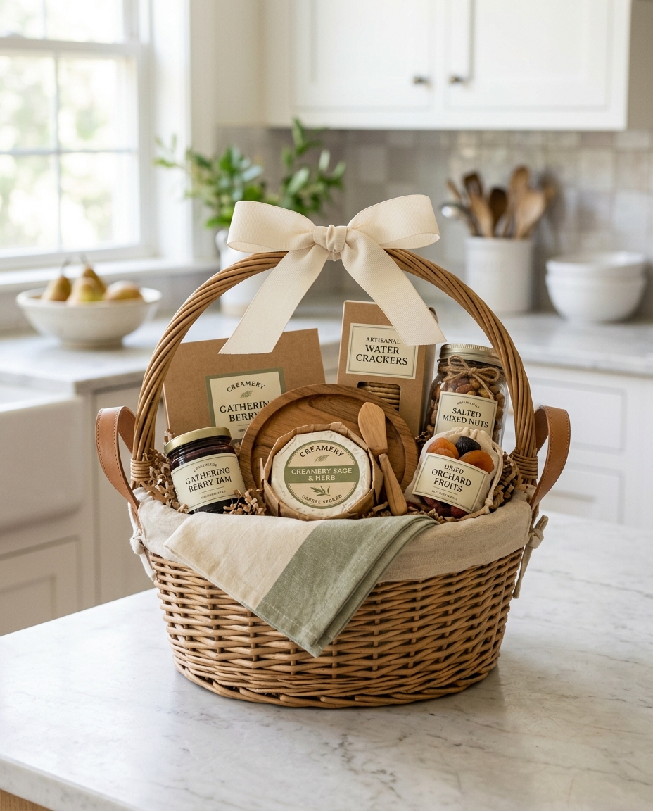 Granville Gathering Basket — gift basket by Willow Porch Baskets